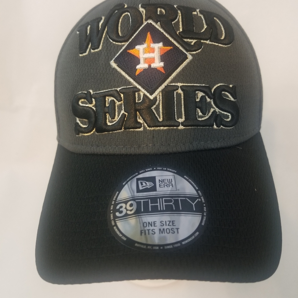 Men's Houston Astros New Era Charcoal/Black 39THIRTY Flex Hat